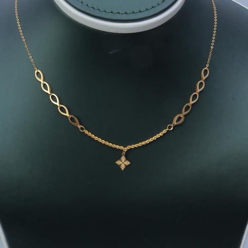 سلسال ذهب عيار 21 وزن 1.2 جرام