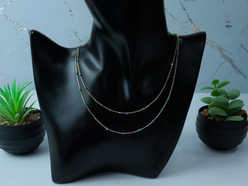 سلسال ذهب صافي دورين مطعم بالميناء التيفاني عيار 1...