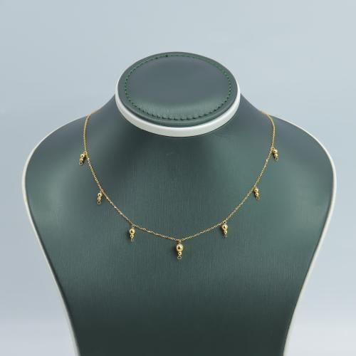 عقد ذهب الببلز عيار 21 وزن 2 جرام