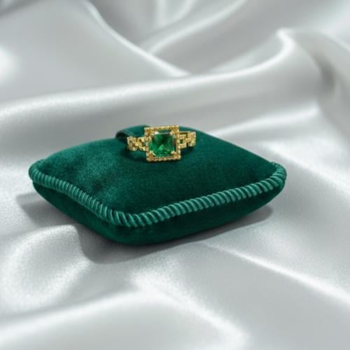 خاتم ذهب تصميم الجنزير عيار 18 وزن 2.7 جرام