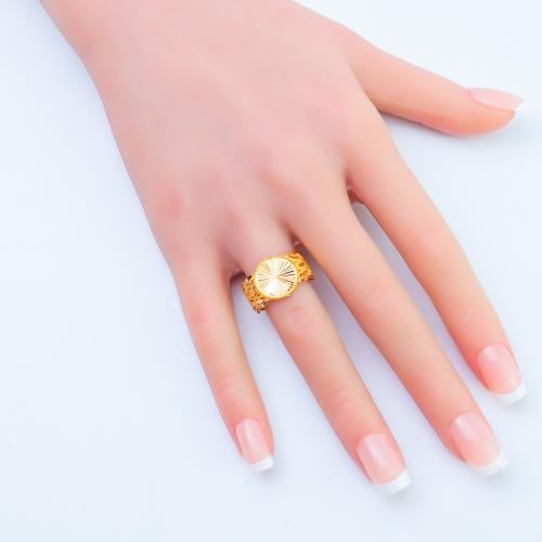 خاتم ذهب عيار 21 وزن 2.46 جرام