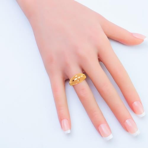 خاتم ذهب عيار 21 وزن 1.44 جرام