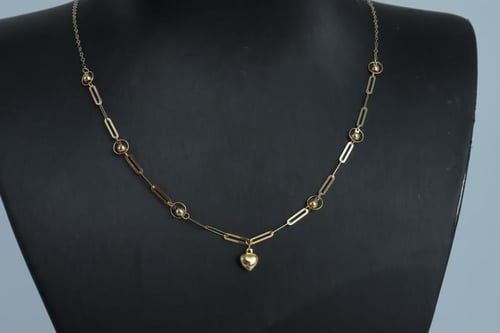 سلسال ذهب الحب عيار 18 وزن 1.4 جرام