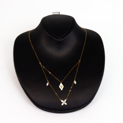 سلسال ذهب دورين تصميم الماسي عيار 18 وزن 1.1 جرام