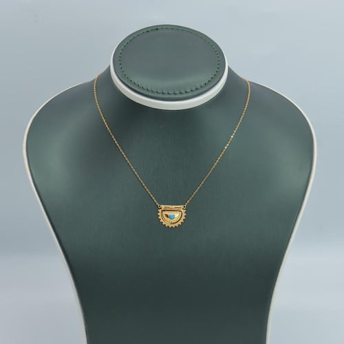 عقود ذهب الرمش بثلاثة الوان مختلفة عيار 21