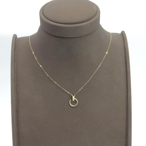 سلسال ذهب نواعم تصميم الماسي عيار 18 وزن 0.5 جرام