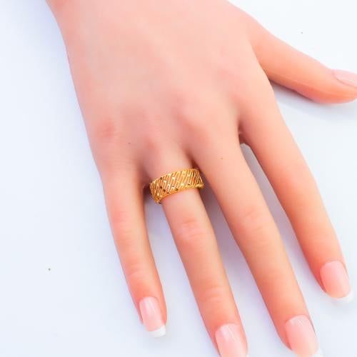 دبلة ذهب عريض عيار 21