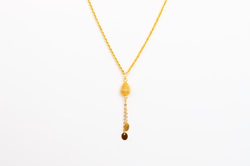 قلادة سبحة ذهب عيار 21 لأطلالة فريدة الوزن 2.9 جرا...