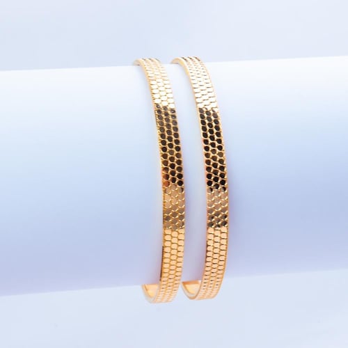 بناجر شوميه ذهب عيار 21 خطوط شوميه وزن 7.8 جرام