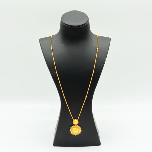 سلسلة ذهب البصمة عيار 21 وزن 6.77 جرام -لمسة عصرية...