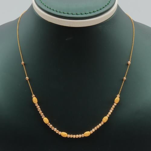 عقد ذهب عيار 21 وزن 4.18 جرام