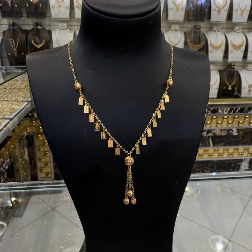 سلسال ذهب تصميم السبائك عيار 21 وزن 4.4 جرام