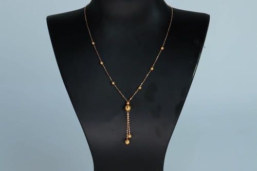 سلسال ذهب الببلز ناعم عيار 21 وزن 1.2 جرام