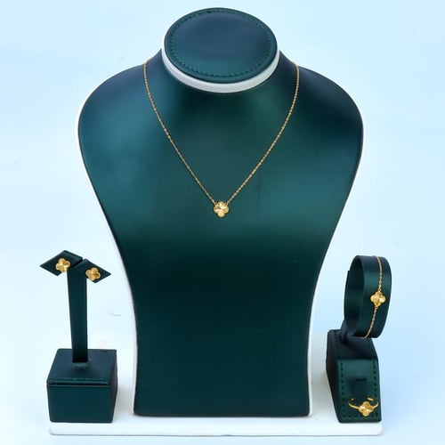 طقم ذهب الفان كليف ناعم لبس يومي عيار 21 وزن 3.9 ج...