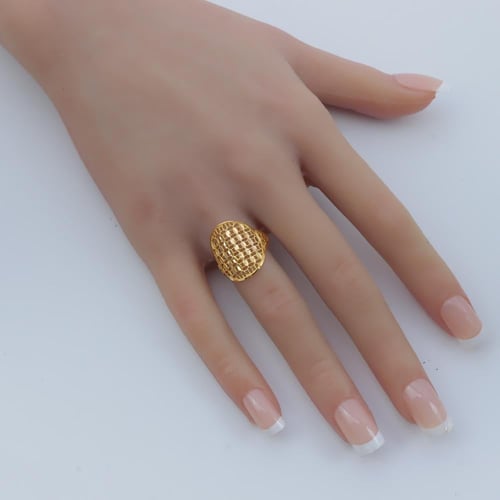 خاتم ذهب عيار 21 وزن 1.56 جرام