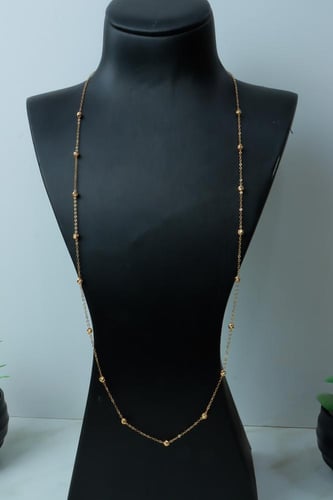 سبحة ذهب طويلة تصميم كرات الدوريكاء عيار 21 بوزن 2...