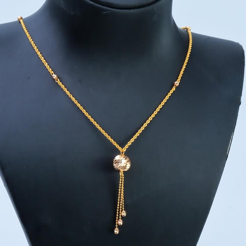 قلادة سبحة ذهب عيار 21 وزن 3.59 جرام