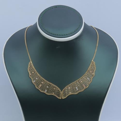 عقد ذهب صافي تصميم ياباني عيار 18 وزن 13.22 جرام