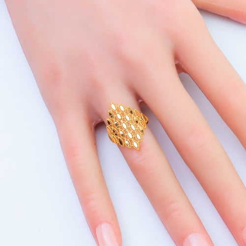 خاتم ذهب عيار 21