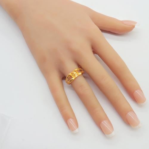 خاتم ذهب عيار 21 وزن 1.55 جرام