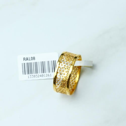 دبلة ذهب عيار 21 نقش مميز وزن 2.31 جرام