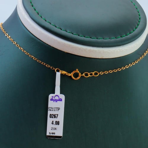 سلسال ذهب عيار 21 وردة السحر وزن 4.08 جرام