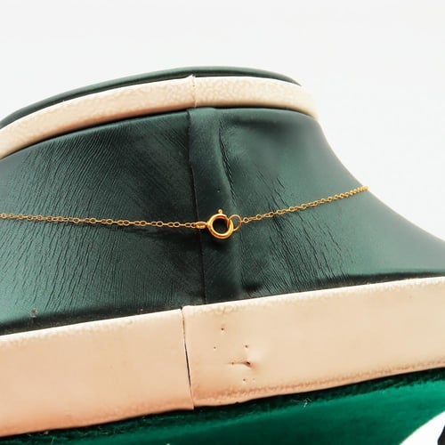 سلسال ذهب قلب عيار 21 بتصميم ناعم وزن 0.93 جرام