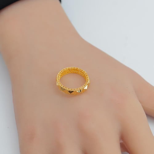 دبلة ذهب عيار 21 وزن 1.3 جرام