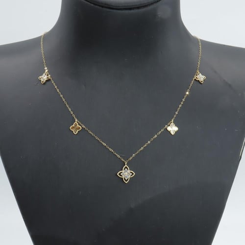 تشوكر ذهب نواعم تصميم الماسي عيار 18 وزن 1.15 جرام