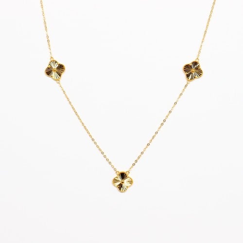 سلسال الفان كليف ثلاث وردات عيار 21 وزن 3.14 جرام