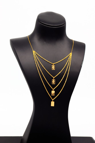 سلسال ذهب السبيكة ااربعة دور عيار 21