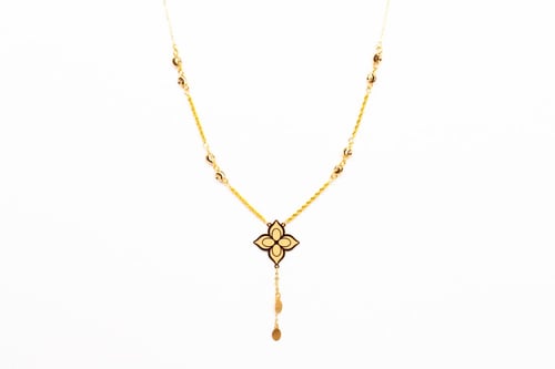 سبحة ذهب تصميم الفان كليف نواعم عيار 21 وزن 3.9 جر...