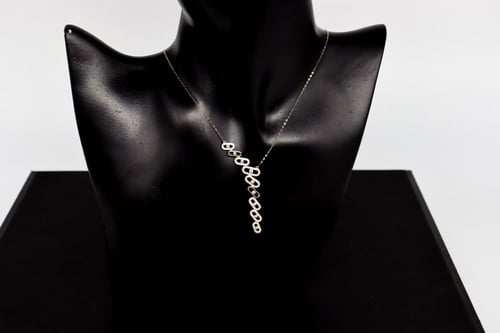 سلسال المسيكاء المائل تصميم الماسي عيار 18