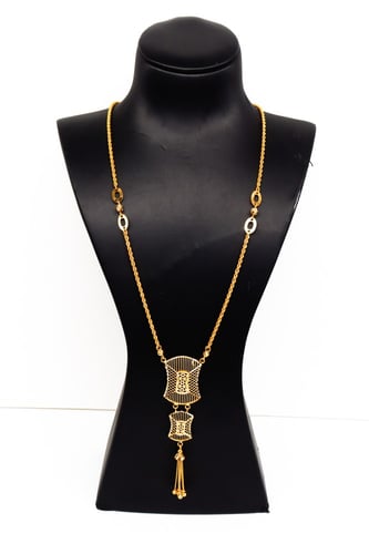 سبحة ذهب دورين بتصميم السلسال المبروم عيار 21