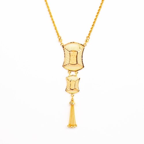 سبحة ذهب دورين بتصميم السلسال المبروم عيار 21