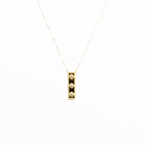 سلسال ذهب تصميم الفان كليف بناتي عيار 18 وزن 0.9 ج...