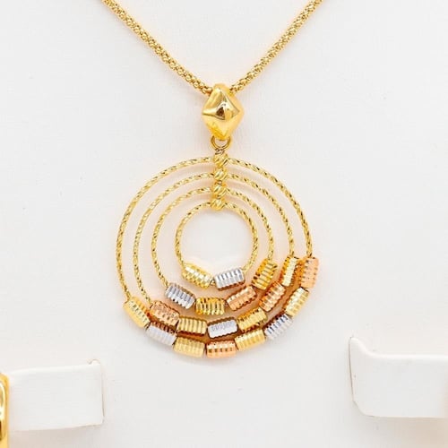 طقم ذهب Galaxy (ذهب صافي) وزنه 19.4جرام