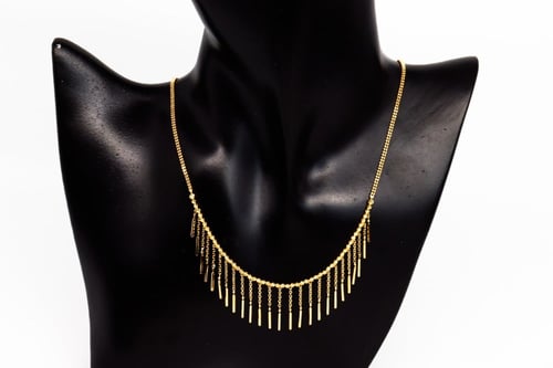 سلسال ذهب تصميم ياباني عيار 18 وزن 7.3 جرام