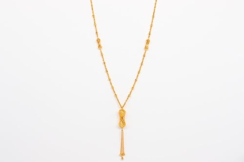 سلسلة سبحة ذهب بحريني عيار 21 بوزن 18.64 جرام