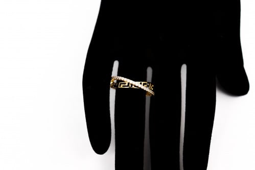 خاتم ذهب تصميم الماسي عيار 18 وزن 2.5 جم