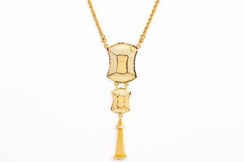 سبحة ذهب دورين بتصميم السلسال المبروم عيار 21