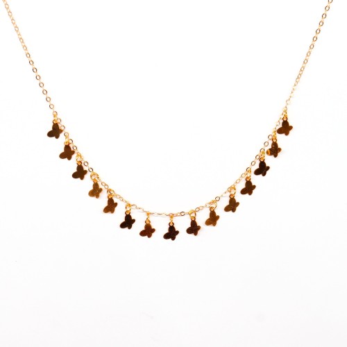 تشوكر ذهب الرمش تصميم الفراشة عيار 21