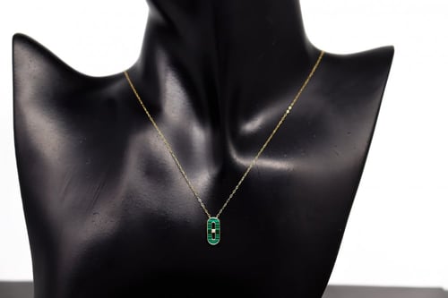 سلسال ذهب تصميم الماسي عيار 18 متوفر باللون (الابي...