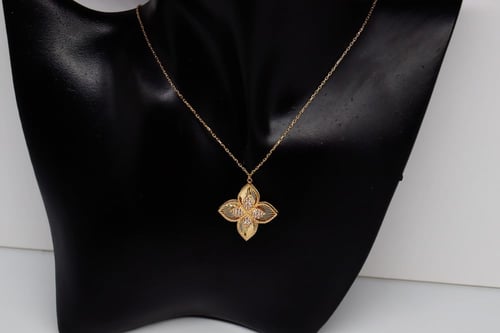 سلسال ذهب روبيرتو كوين مصمم للبس جهتين عيار 18لوزن...