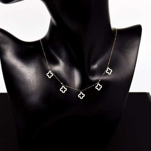 تشوكر ذهب الفان كليف تصميم الماسي عيار 18 الوزن: 1...