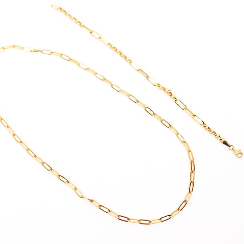 كلكشن سلسال الجنزير مع الاسوارة عيار 18