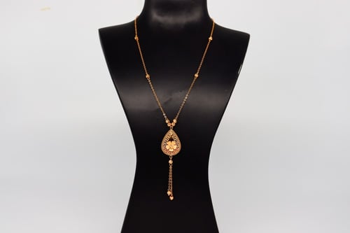 سلسال الوردة بالتصميم البيضاوي عيار 21