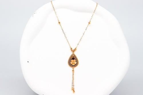 سلسال الوردة بالتصميم البيضاوي عيار 21