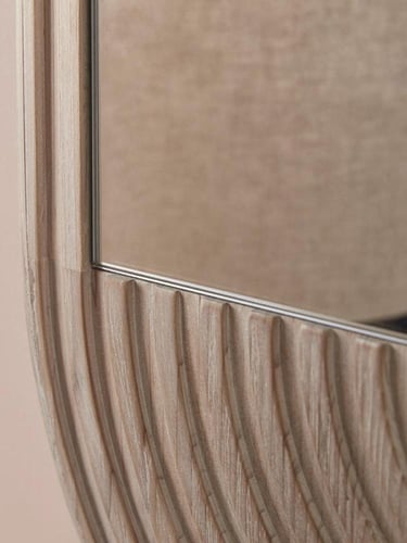 مرايا جدارية من الخشب الطبيعي