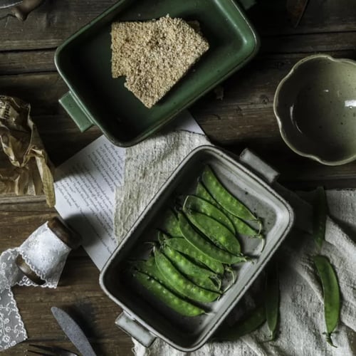 صينية فرن مستطيل من السيراميك